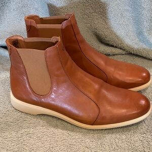 Amberjack Men's Chukka Boots in Cognac Brown Leather sz 12.5 Excellent Condition